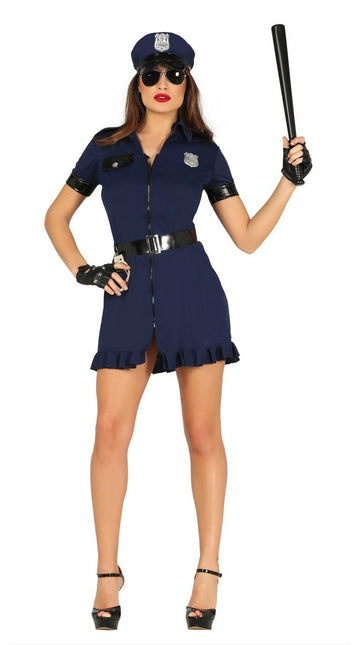 Costume de police bleu pour dames