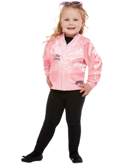 Grease Jas Roze Meisje Pink Ladies van Smiffys koop je bij Partywinkel