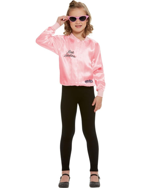 Grease Jas Roze Meisje Pink Ladies van Smiffys koop je bij Partywinkel