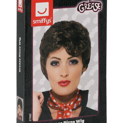 Grease Pruik Bruin Rizzo van Smiffys koop je bij Partywinkel