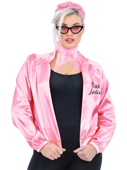 Grease Verkleedset Roze Pink Ladies 4 delig van Smiffys koop je bij Partywinkel
