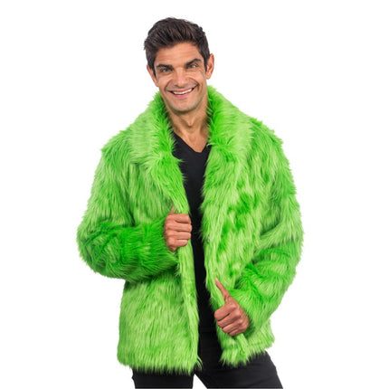Manteau en fausse fourrure verte - Unisexe