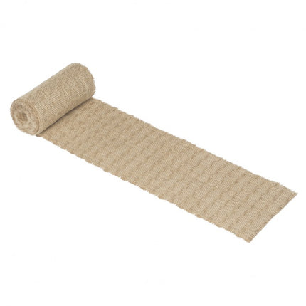 RUBAN DE JUTE NATUREL À CARREAUX 15 CM X 3 M