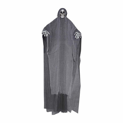 Grijze Halloween Hangdecoratie Skelet 3,2m van Fiestas Guirca koop je bij Partywinkel
