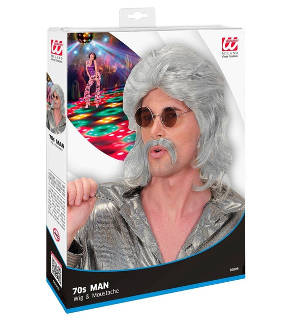 Grijze Pruik 70'S van Widmann koop je bij Partywinkel