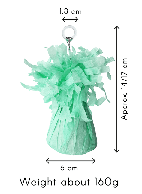 Groene Ballon Gewicht Pastel 160gr - Partywinkel - 8716764256059