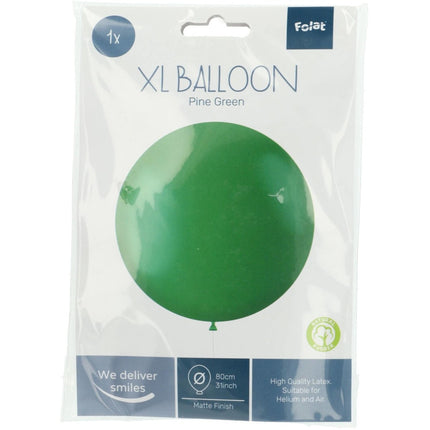 Groene Ballonn Pine Green 80cm van Folat koop je bij Partywinkel