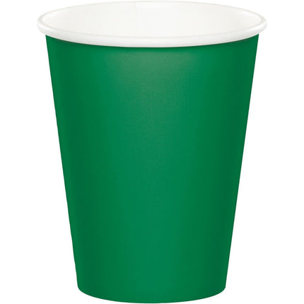 Groene Bekers 256ml 8st van Creative Converting koop je bij Partywinkel