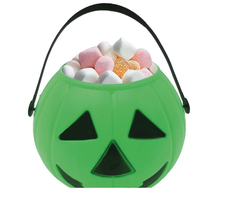Groene Halloween Snoep Emmer Pompoen 15cm van Fiestas Guirca koop je bij Partywinkel