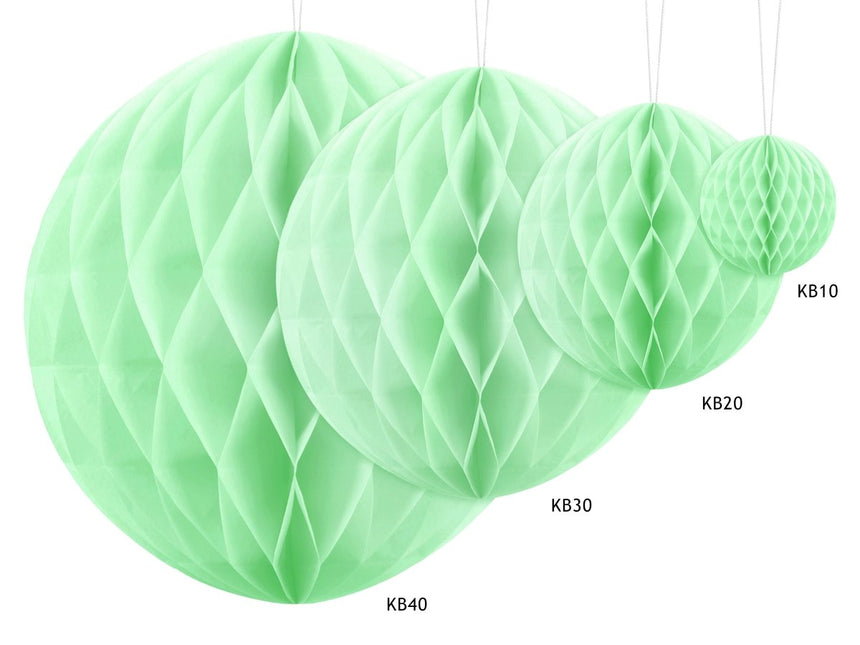 Groene Honeycomb 30cm van Partydeco koop je bij Partywinkel