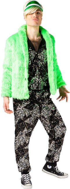 Groene Pluche Jas Heren van Orlob koop je bij Partywinkel