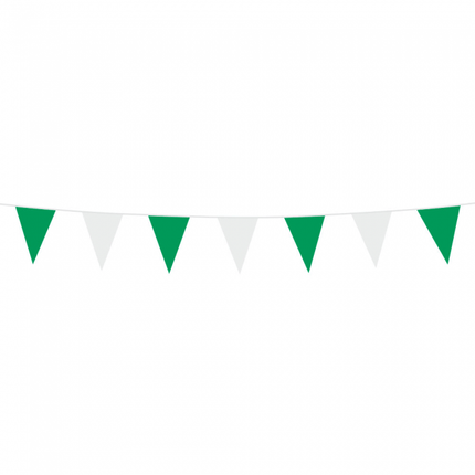 Groen/Wit Mini Slingers 3m van WeFiesta koop je bij Partywinkel