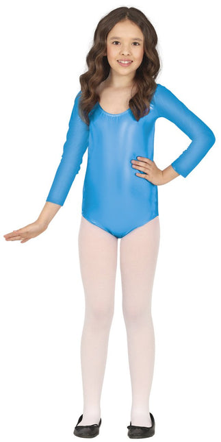 Gympakje Turquoise Meisje Metallic van Fiestas Guirca koop je bij Partywinkel