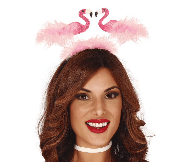 Haarband Veren En Flamingo'S van Fiestas Guirca koop je bij Partywinkel