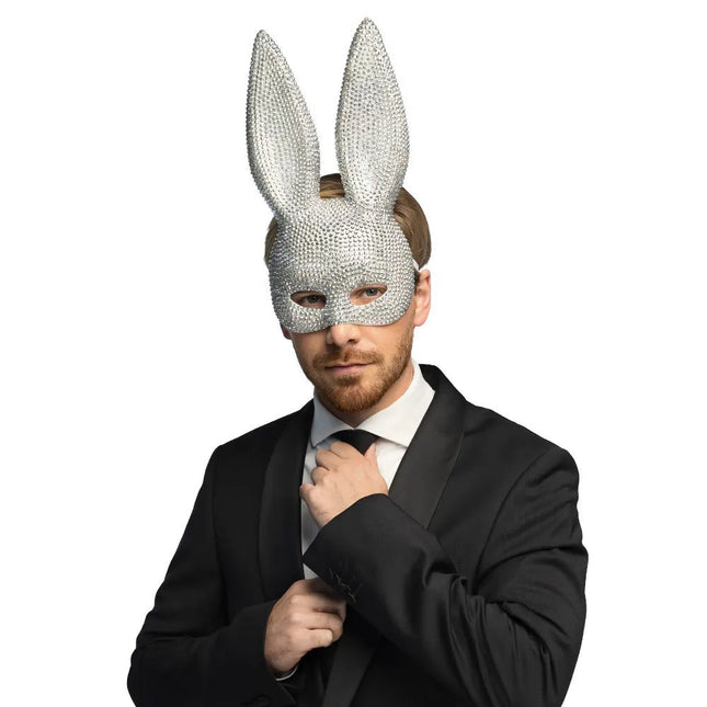 Halfmasker Bunny diamant van Boland koop je bij Partywinkel