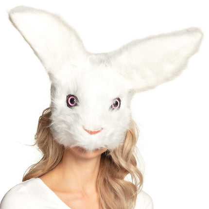 Halfmasker Pluchen Konijn van Boland koop je bij Partywinkel