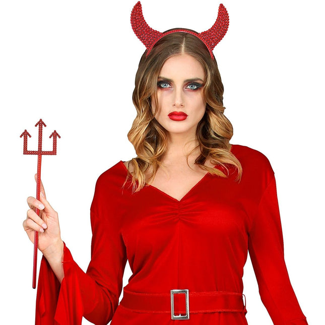 Halloween Accessoireset Rood 2 delig van Widmann koop je bij Partywinkel