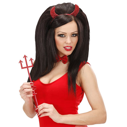 Halloween Accessoireset Rood 2 delig van Widmann koop je bij Partywinkel