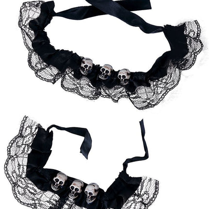 Halloween Armband En Choker Doodskop van Fiestas Guirca koop je bij Partywinkel