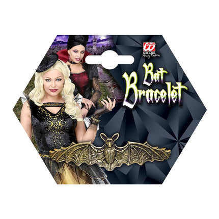 Halloween Armband Goud Vleermuis van Widmann koop je bij Partywinkel