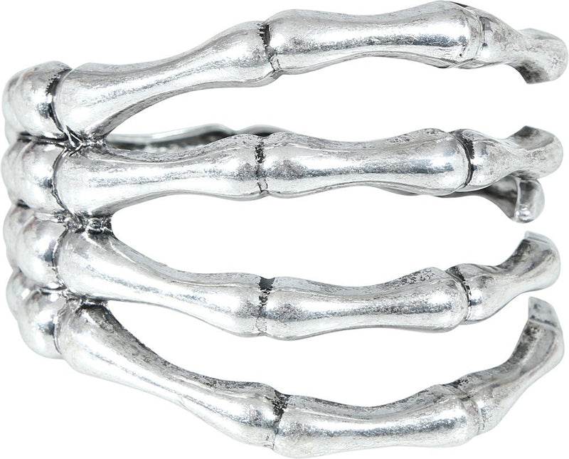 Halloween Armband Zilver Skelet Hand van Fiestas Guirca koop je bij Partywinkel