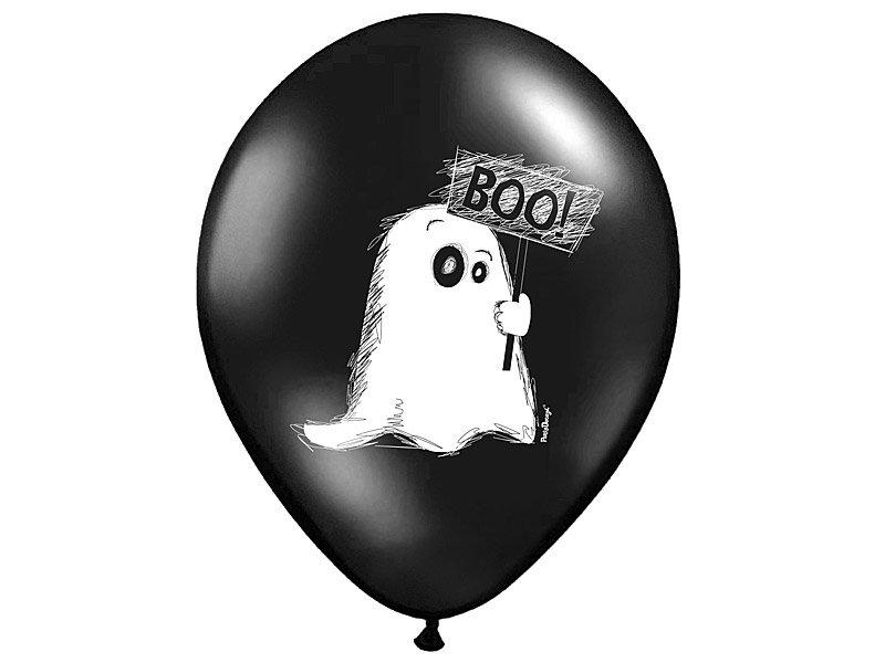 Halloween Ballonnen Boo! 30cm 6st van Partydeco koop je bij Partywinkel