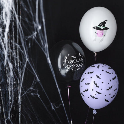 Halloween Ballonnen Hocus Pocus 30cm 6st van Partydeco koop je bij Partywinkel