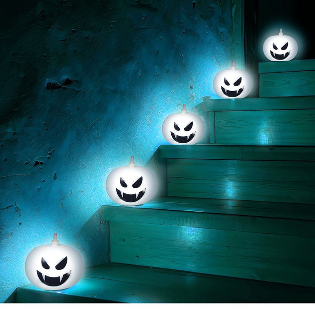 Halloween Ballonnen Met Licht 5st - Partywinkel - 8434077315071