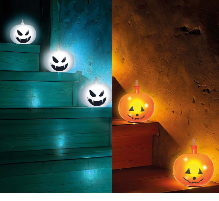 Halloween Ballonnen Met Licht 5st - Partywinkel - 8434077315071
