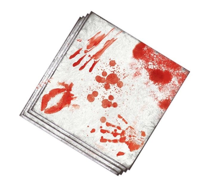 Halloween Bloederige Servetten 33cm 12st van Fiestas Guirca koop je bij Partywinkel