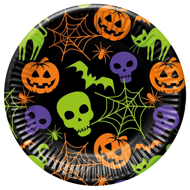 Halloween Borden 23cm 8st van Procos koop je bij Partywinkel