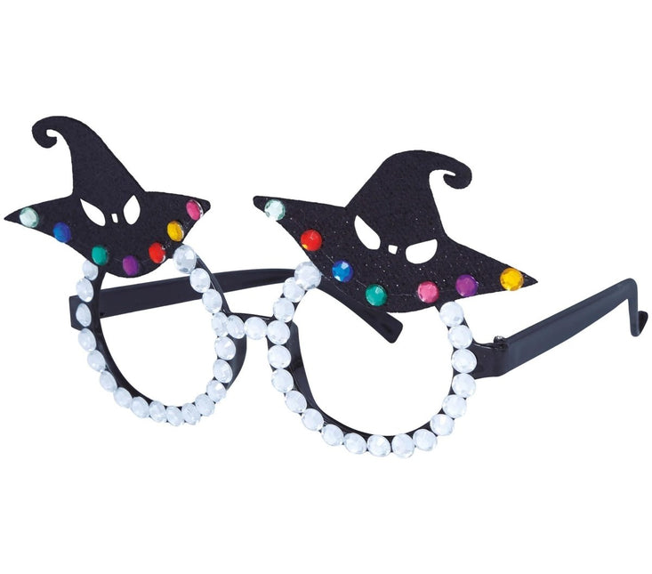 Halloween Bril Heksenhoed Glitter van Fiestas Guirca koop je bij Partywinkel