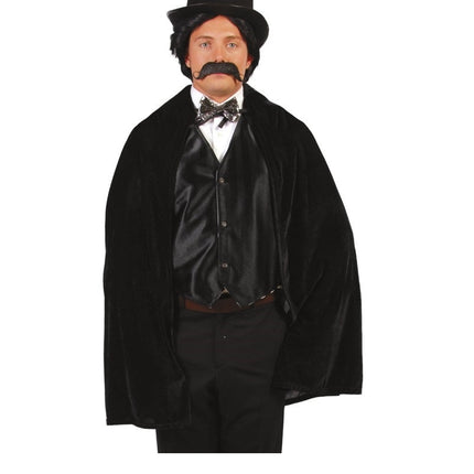 Halloween Cape Fluweel Zwart 1m van Fiestas Guirca koop je bij Partywinkel