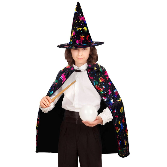 Halloween Cape Kind Tovenaar van Widmann koop je bij Partywinkel
