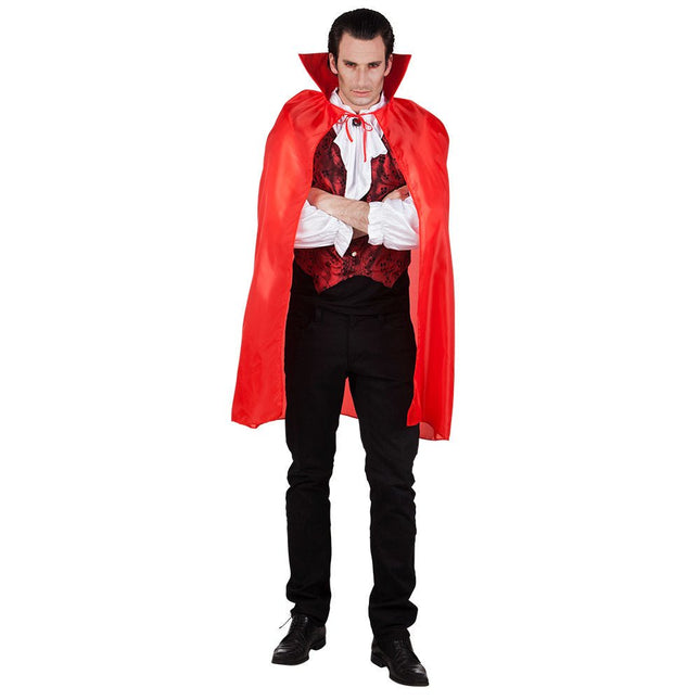 Halloween Cape Rood 1,2m van Boland koop je bij Partywinkel
