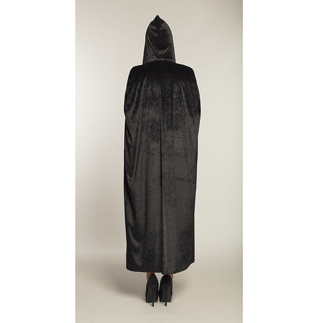 Halloween Cape Zwart 1,65m van Boland koop je bij Partywinkel