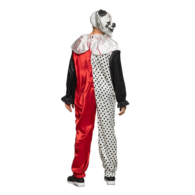 Halloween Clown Kostuum Zwart Wit M/L van Boland koop je bij Partywinkel