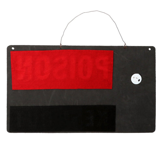 Halloween Deurbord Poison Keep Out 50cm van Boland koop je bij Partywinkel