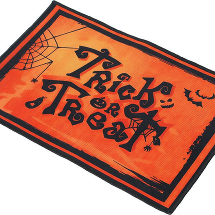Halloween Deurmat Trick Or Treat 58cm van Fiestas Guirca koop je bij Partywinkel