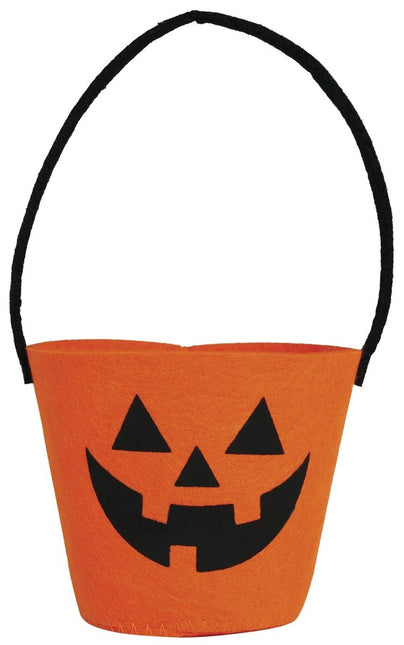 Halloween Emmer Pompoen 13cm - Partywinkel - 8434077249819
