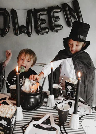 Halloween Emmer Zwart Ketel 18cm van Partydeco koop je bij Partywinkel