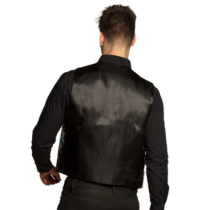 Halloween Gilet Day Of The Dead van Boland koop je bij Partywinkel