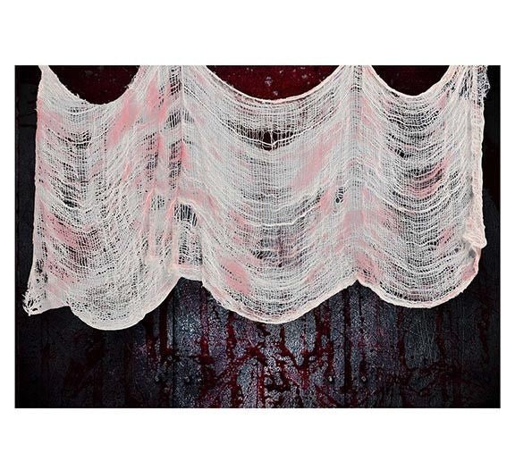 Halloween Gordijn Bloederig Stof 2,28m van Fiestas Guirca koop je bij Partywinkel