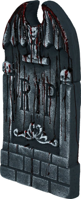 Halloween Grafsteen Grijs Rip Bloederig 42cm van Fiestas Guirca koop je bij Partywinkel