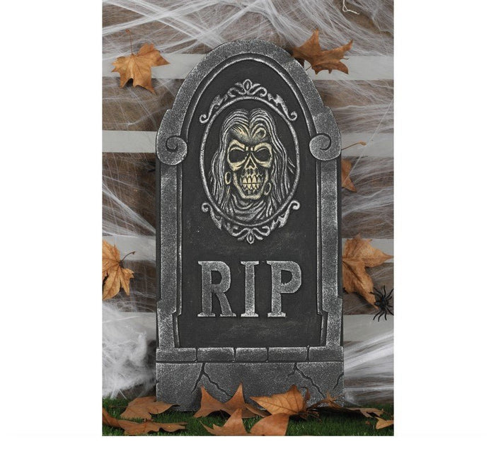 Halloween Grafsteen Schedel 65cm van Fiestas Guirca koop je bij Partywinkel