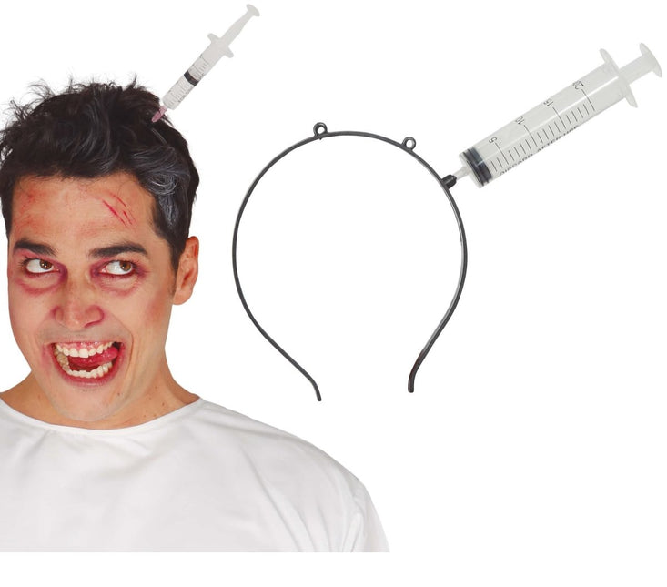 Halloween Haarband Injectiespuit - Partywinkel - 8434077197622