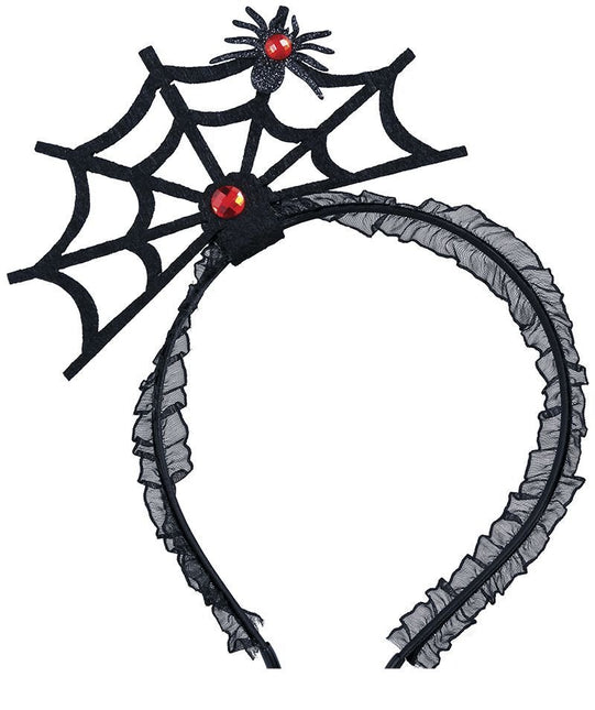 Halloween Haarband Spinnenweb van Fiestas Guirca koop je bij Partywinkel