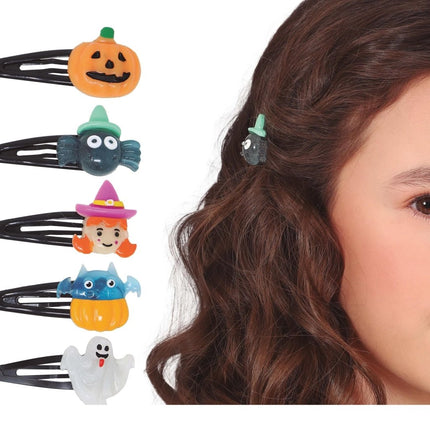 Halloween Haarclip 5st - Partywinkel - 8434077190708