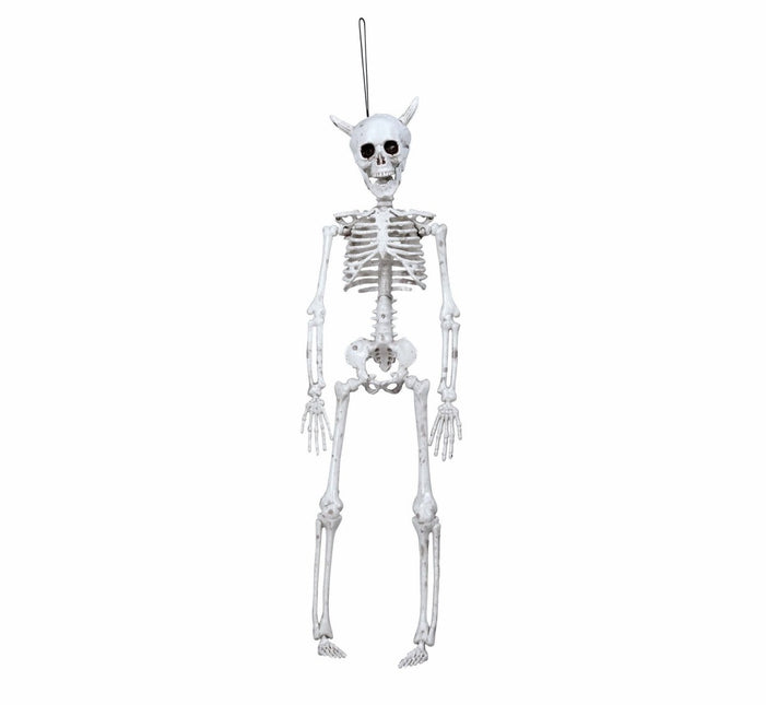 Halloween Hangdecoratie Duivel Skelet 40cm van Fiestas Guirca koop je bij Partywinkel