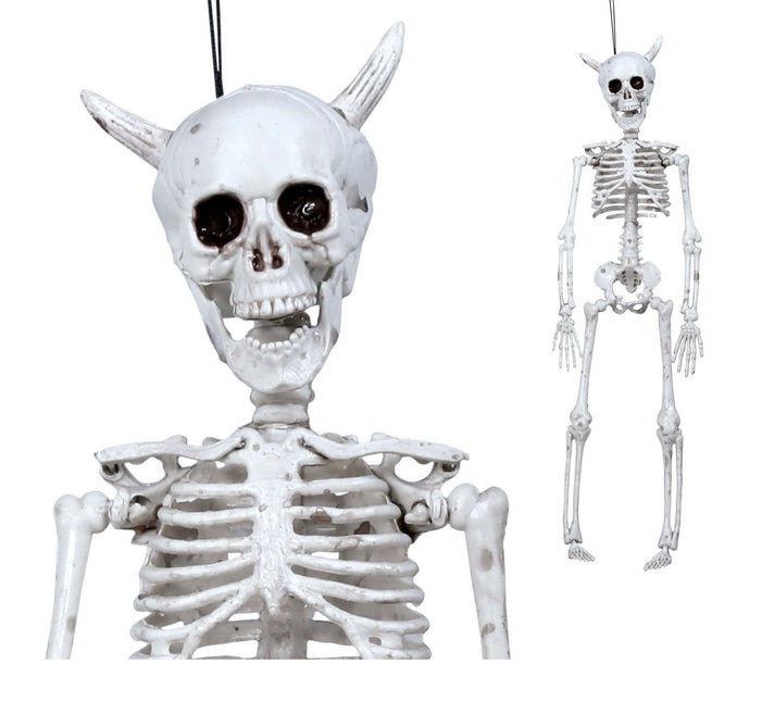 Halloween Hangdecoratie Duivel Skelet 40cm van Fiestas Guirca koop je bij Partywinkel